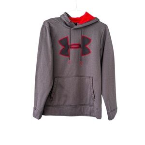 Under‎ Armour Men's Gray and Red Hoodie Sz S/M